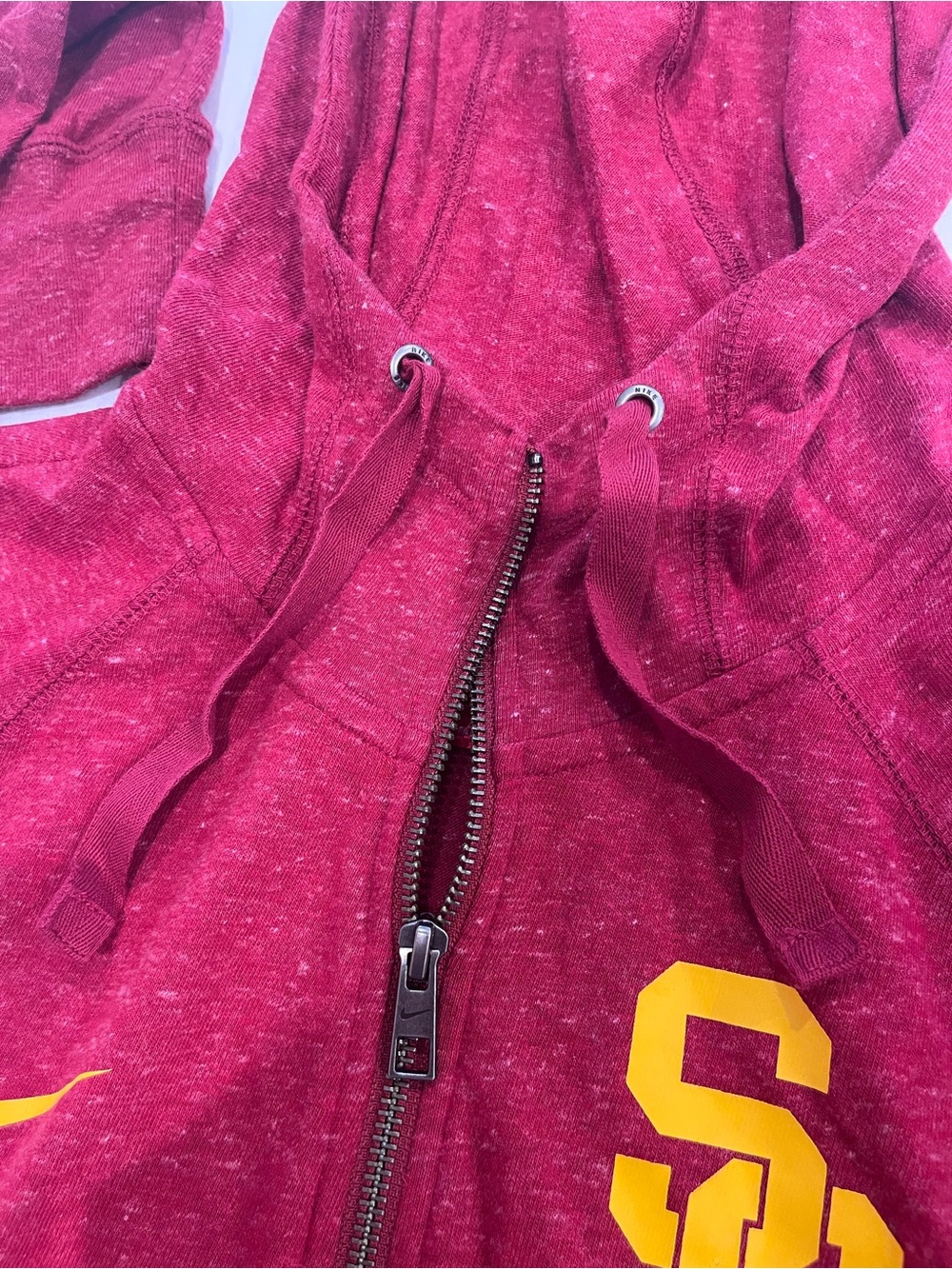 Nike USC Trojans Women's Hoodie Women’s SMALL Full Zip & 1/4 Zip Dri Fit Top - Picture 9 of 12